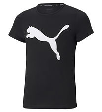Puma T-Shirt - Active Tee - Zwart m. Print