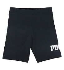 Puma Shorts de Vlo - ESS+ Logo - Noir av. Imprim