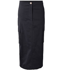 Hound Skirt - Long Cargo Skirt - Black