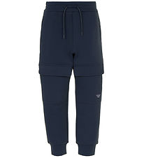 Emporio Armani Trousers - Navy w. Logo Stripe