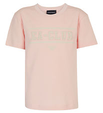 Emporio Armani Stuttermabolur - Bleikt M. Hvítur