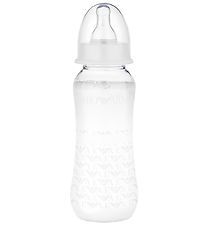 Emporio Armani Feeding Bottle - Plastic/Silicone - 240 mL - Whit