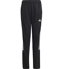 adidas Performance Urheiluhousut - J Hot Tiro - Musta/Valkoinen