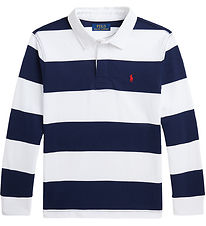 Polo Ralph Lauren Poloshirt - C Core - Navy/Wit Gestreept