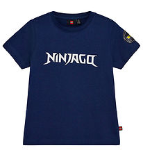 LEGO® Ninjago Stuttermabolur - LWTano - Dark Dökkblátt M. Texti