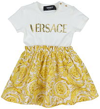 Versace Dress - White/Gold