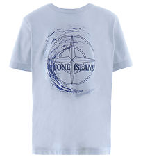 Stone Island T-Shirt - Blauw m. Navy