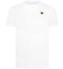 Lyle & Scott Stuttermabolur - Hvítt