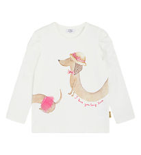 Hust and Claire Blouse - HCAngela - Ivory w. Dachshund
