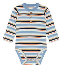 Hust and Claire Bodysuit l/s - HCBjorn - Faded Blue w. Stripes