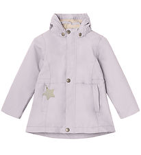 Mini A Ture Lightweight Jacket - Sila Fleece - Purple Raindrops