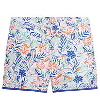 Polo Ralph Lauren Badeshorts - Briggs - Weiß m. Blau/Grün/Orange