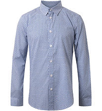 Hound Chemise - Blanc/Bleu av. Semelles