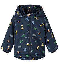 Name It Padded Jacket - NbmMax - Dark Sapphire w. Print