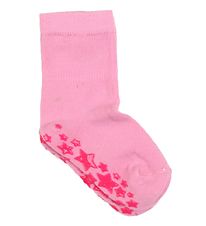 Decoy Socken - Pink m. Gummi Sternen