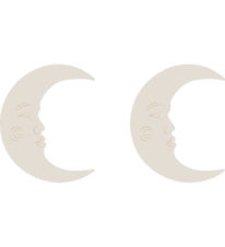 That's Mine Wall Hooks - Shane - 2-Pack - 9x9 cm - Moon