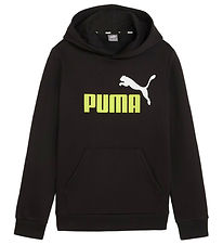 Puma Hoodie - Ace + Big Logo Hoodie - Black
