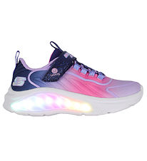 Skechers Shoe w. Lights - Rainbow Cruisers - Navy/Multi