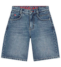 HUGO Short en Jean - 446 - Loose Coupe - Double Stone