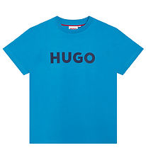 HUGO T-Shirt - lectrique Blue av. Marine