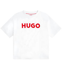 HUGO T-Shirt - Blanc av. Rouge