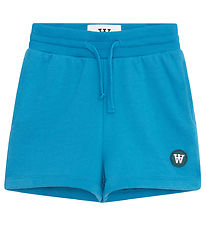 Wood Wood Sweatshorts - Victor - Blau