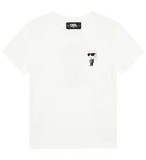 Karl Lagerfeld T-shirt - White w. Print
