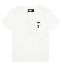 Karl Lagerfeld T-Shirt - Wit m. Print