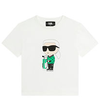 Karl Lagerfeld T-Shirt - Wit m. Print