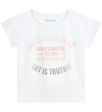 Zadig & Voltaire T-Shirt - Amber - Blanc av. Rose