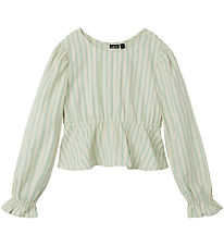 LMTD Blouse - NlfTipsy - Cropped - Tortelduif/Crme De Menthe St