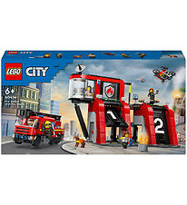 LEGO City - Brandweerkazerne en brandweerauto 60414 - 843 Onder