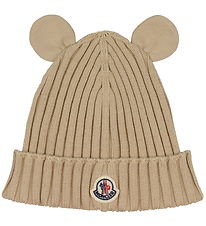 Moncler Beanie - Knitted - Ivory w. Ears