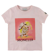 Moncler T-Shirt - Roze m. Tennisspeler