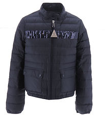 Moncler Down Jacket - Palance - Navy w. Sequins
