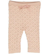 Msli Trousers - Knitted Needle - Conditioner Rose