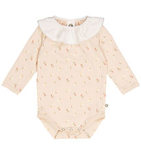 Msli Bodysuit l/s - Anemones Collar - Conditioner Rose/Corn/Con