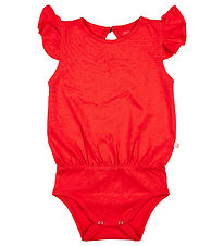 Minimalisma Romper mouwloos - Pippy - Scharlakenrood