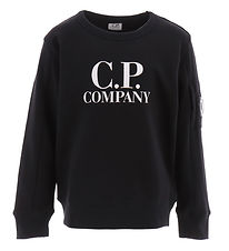 C.P. Company Sweatshirt - Svart m. Tryck