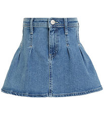 Tommy Hilfiger Skirt - Pleated Denim - Rivendell mid