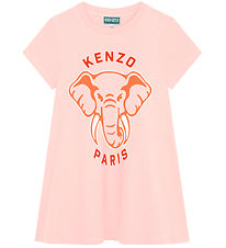 Kenzo Kleid - Verschleierter Pink m. Elefant