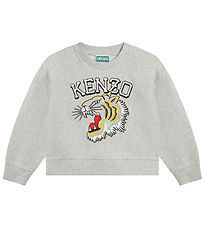 Kenzo Sweatshirt - Grmelerad m. Tiger
