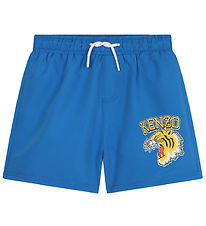 Kenzo Badshorts - Elektrisk Blue m. Tiger