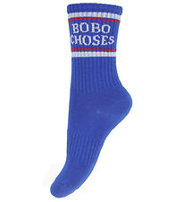 Bobo Choses Socks - Blue w. Red/White