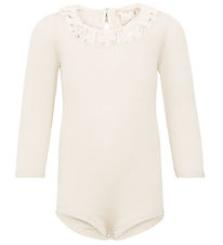 Minimalisma Bodysuit L/æ - Beauty - Silk/Cotton - Cream