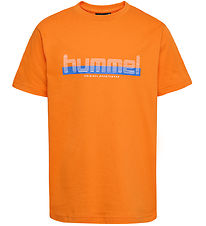 Hummel T-Shirt - hmlVang - Persimmon Oranje
