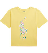 Polo Ralph Lauren T-Shirt - C Aip - Oase Yellow m. Logo