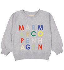 MarMar Sweatshirt - Theos - Meerkleurige brieven