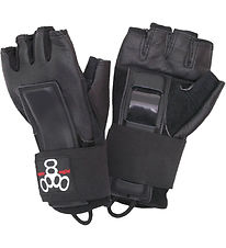Triple Eight Wrist guards - Hired Hands - Black