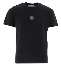 Stone Island T-Shirt - Schwarz m. Weiß